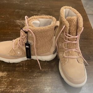 Warm Tan Shearling Boots